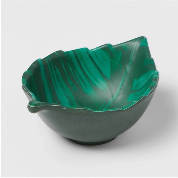 πΈ 3/$25 π Target OPALHOUSE Bamboo Melamine Green Leaf Snack Serving Bowl - Picture 4 of 13
